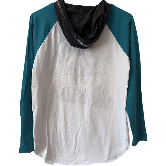 San Jose Sharks G-III 4Her/Carl Banks MVP Raglan Hoodie Shirt Women's Small NWT - Picture 2 of 7